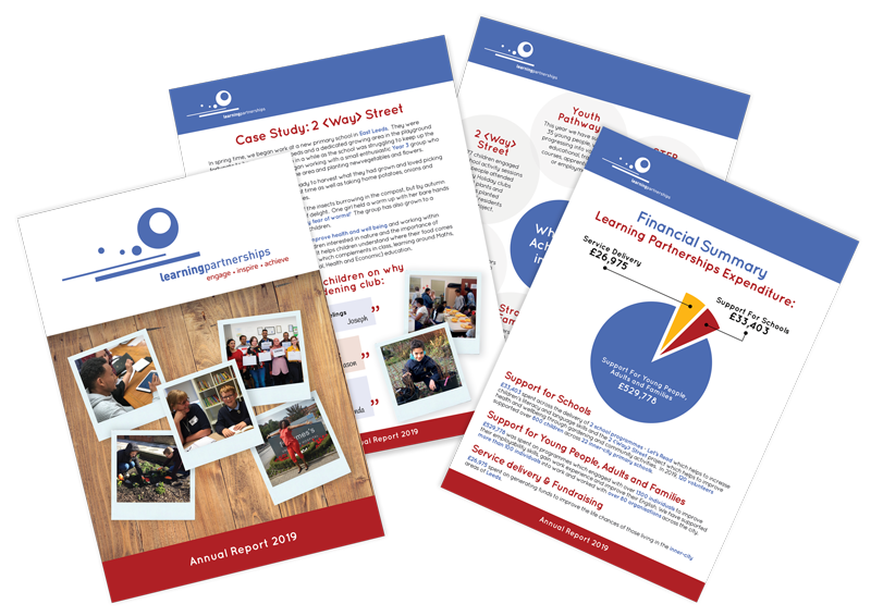 Learning partnership leaflets